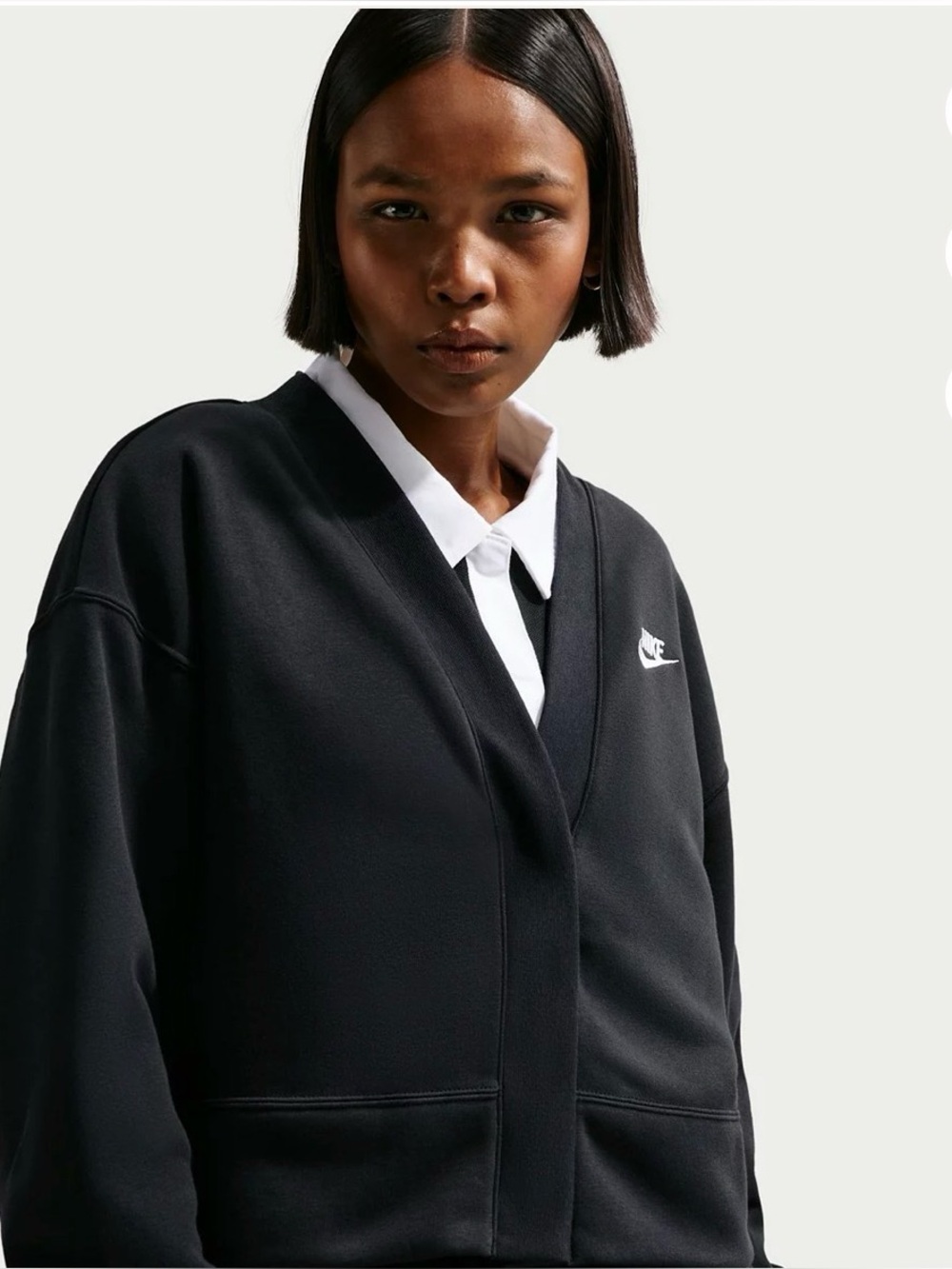 Nike phoenix fleece oversized cardigan